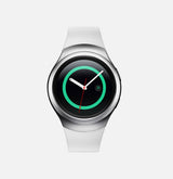 Montre intelligente Boost SmartWatch avec bracelet en silicone noir, accessoires pour montres connectées, vue de face.