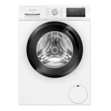 Accessoire pour lave-linge Siemens WM14N248FR, pièce ou filtre visible, en plastique noir avec composants métalliques.