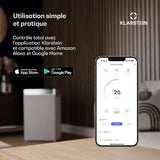 Ar Condicionado Portátil Smart Klarstein 12000 BTU – Classe A, R290, Inverter, Conectado, 52 dB, Rosa