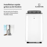 Ar Condicionado Móvel Klarstein 12000 BTU – Classe A+, R290, SEER 13, Silencioso 63 dB