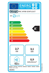 Ar Condicionado Portátil De'Longhi PACAP98 GentleJet – 11500 BTU, Classe A+, R290, GentleJet 180°